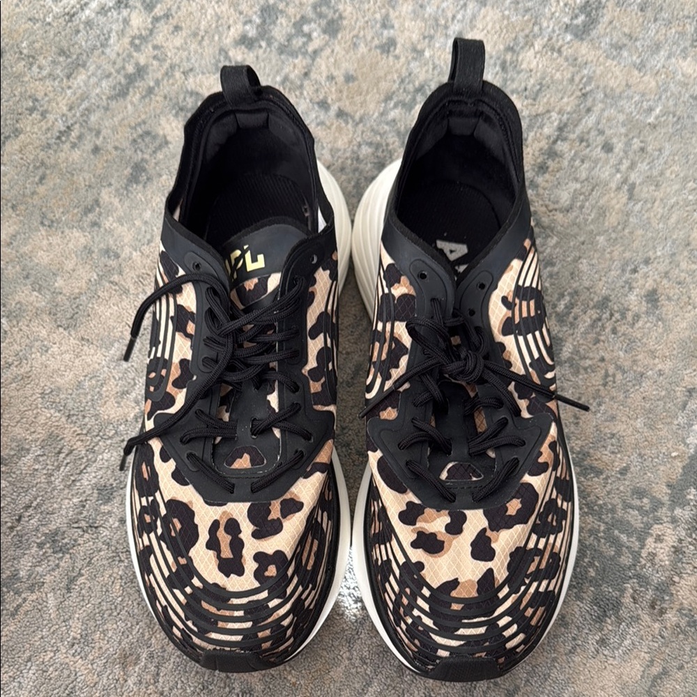 APL Bold Leopard Print Sneakers in Brown and Black